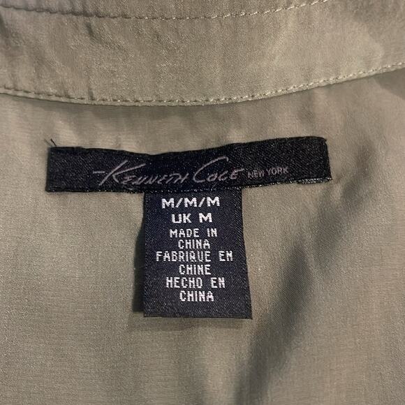 Kenneth Cole Popover Tunic Dress with Pockets Olive Green Medium - Picture 3 of 7